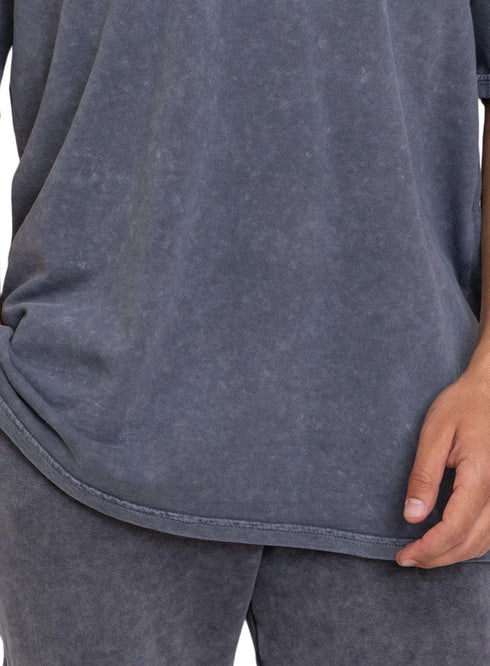 Magnet Washed O - S Round T-Shirt - Khotwh