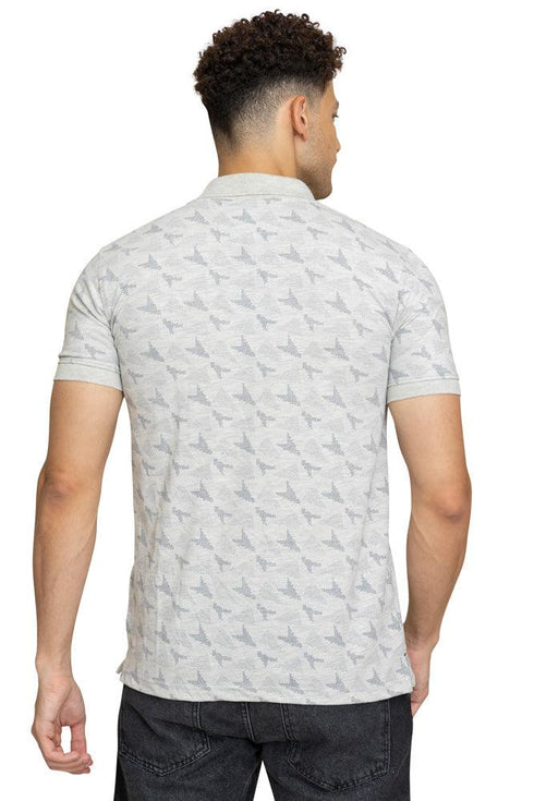 Map - Cloud Printed Polo - Khotwh
