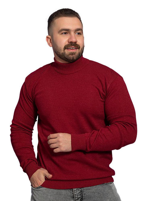 Maroon Half Cool Pullover - Khotwh
