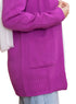 Mauve Basic Pocket Cardigan - Khotwh