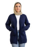 Medieval Blue Basic Pocket Cardigan - Khotwh