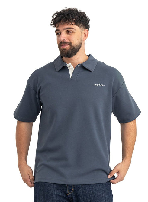 Medieval Blue Design 3083 NF-Polo Neck T-Shirt - Khotwh