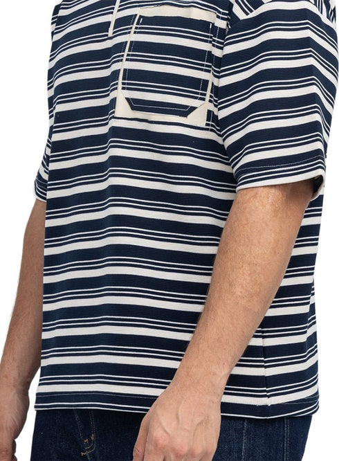 Medieval Blue Design 3097 NF-Polo Neck T-Shirt - Khotwh