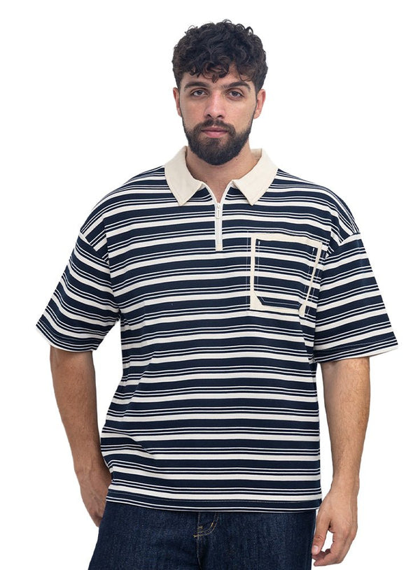 Medieval Blue Design 3097 NF-Polo Neck T-Shirt - Khotwh