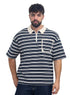 Medieval Blue Design 3097 NF-Polo Neck T-Shirt - Khotwh