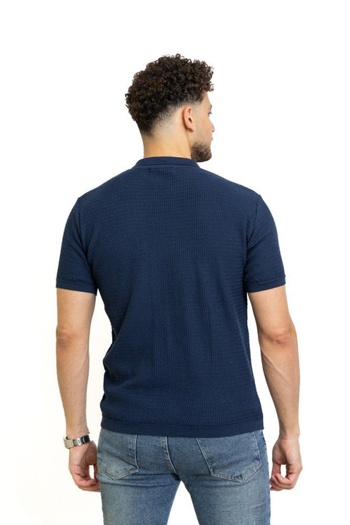 Medieval Blue F - Z - Polo Neck Pullover - Khotwh