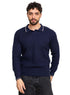 Medieval Blue F - Z - Polo Neck Pullover - Khotwh