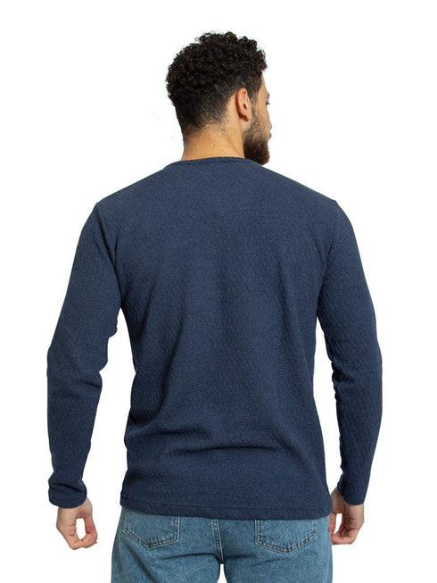 Medieval Blue Henley - Khotwh