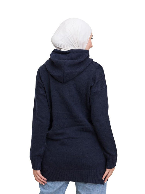 Medieval Blue Hoodie Pullover - Khotwh