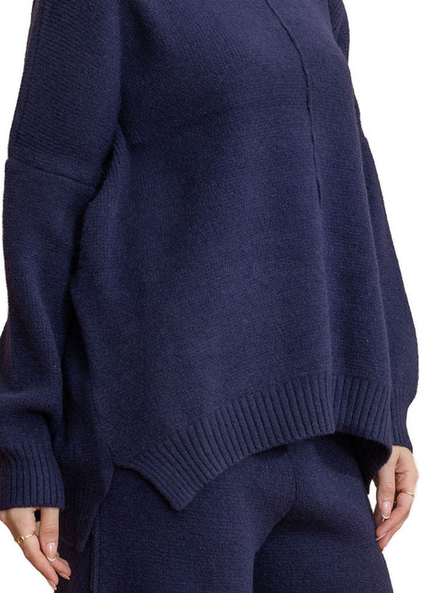 Medieval Blue Knit Suit - Khotwh