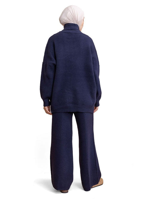 Medieval Blue Knit Suit - Khotwh