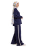 Medieval Blue Line Knit Suit - Khotwh
