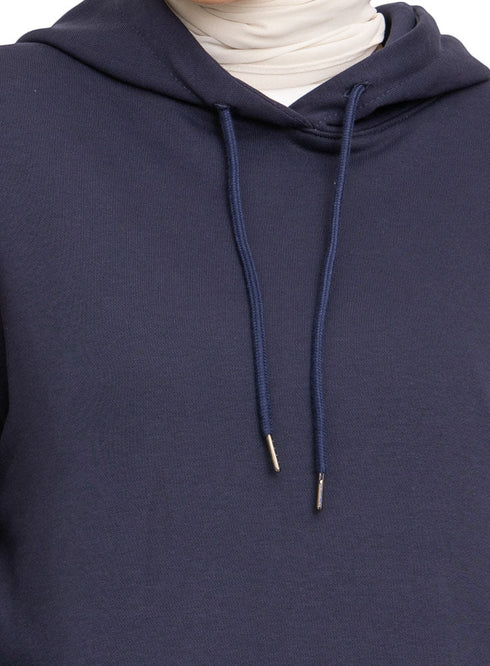 Medieval Blue Over Size Hoodie - Khotwh