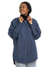 Medieval Blue Stripped Over - Size Shirt - Khotwh