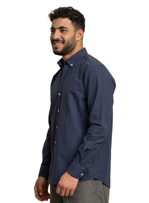 Medieval Blue Summer - Linen Shirt - Khotwh