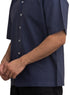 Medieval Blue Tennis Collar Linen Shirt - Khotwh