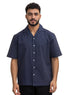 Medieval Blue Tennis Collar Linen Shirt - Khotwh