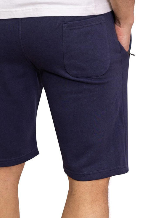 Medieval Blue Zipper Melton Short - Khotwh