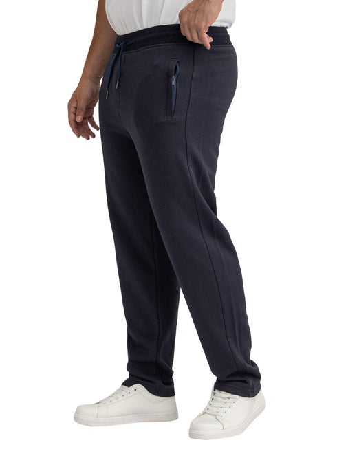 Medieval Blue Zipper-Melton Wide Leg - Khotwh