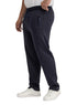 Medieval Blue Zipper-Melton Wide Leg - Khotwh