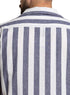 Medival Blue - Design 6 Striped Tennis Collar Shirt - Khotwh