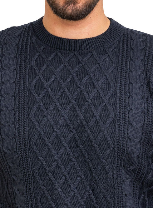 Medival Blue - Design p2232 PF - Round Pullover - Khotwh