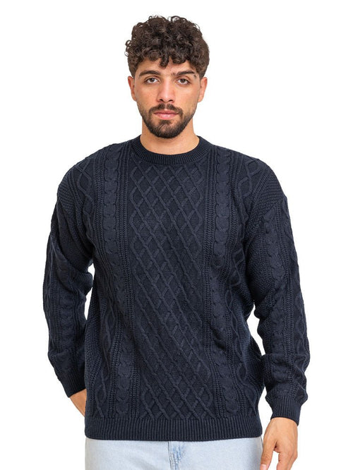 Medival Blue - Design p2232 PF - Round Pullover - Khotwh