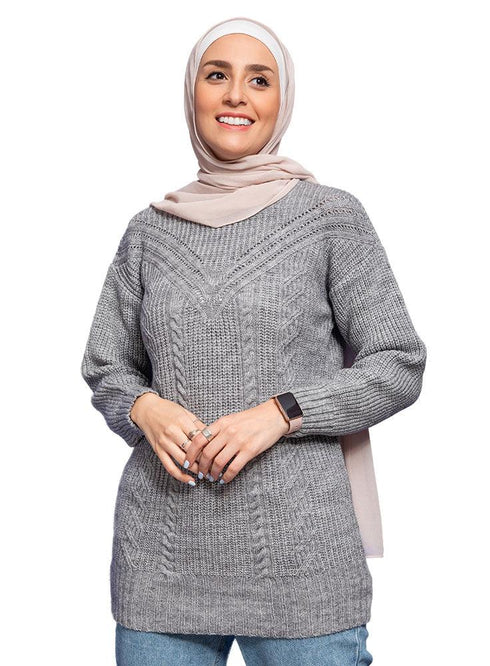 Micro Chip plait pullover - Khotwh