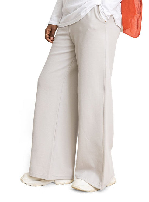 Micro - Chip Ribbed Wide Leg - Khotwh