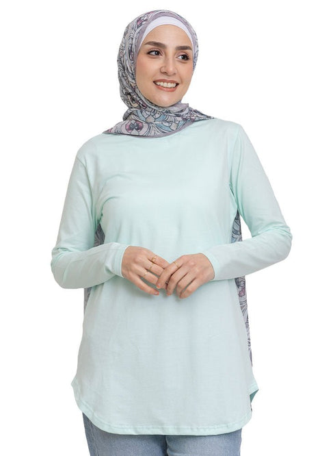 Mint Curved Long - Sleeve - Khotwh