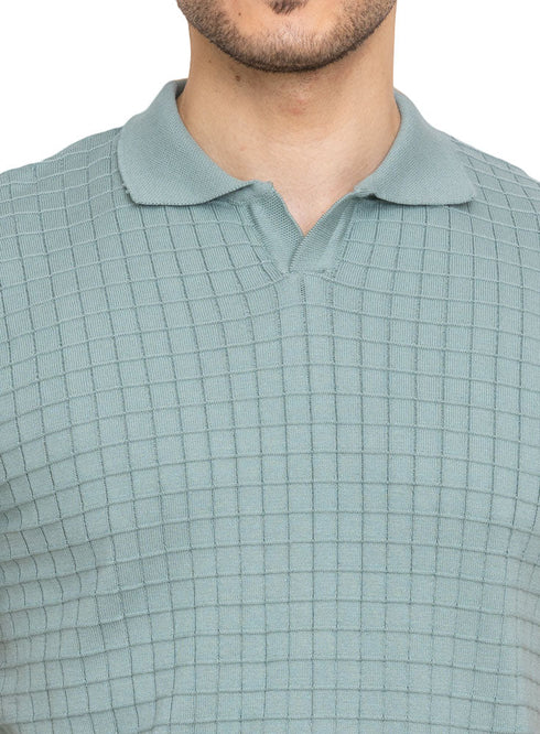 Mint Design 15 - F - Polo Neck T-Shirt - Khotwh