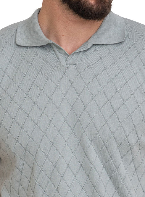Mint Design 22 - F - Polo Neck T-Shirt - Khotwh