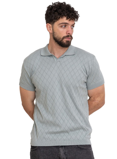 Mint Design 22 - F - Polo Neck T-Shirt - Khotwh