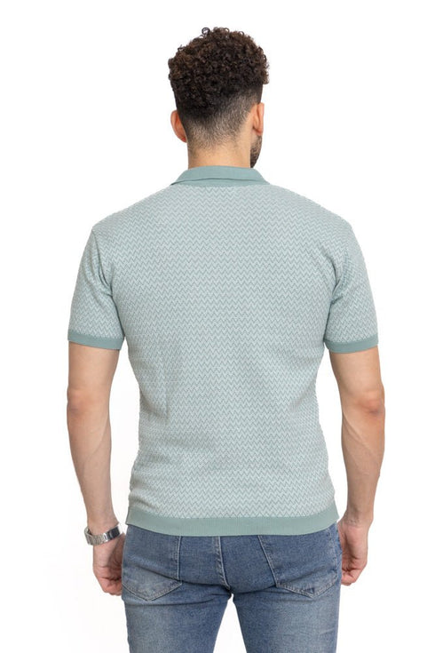 Mint Design 3 - F - Polo Neck T-Shirt - Khotwh