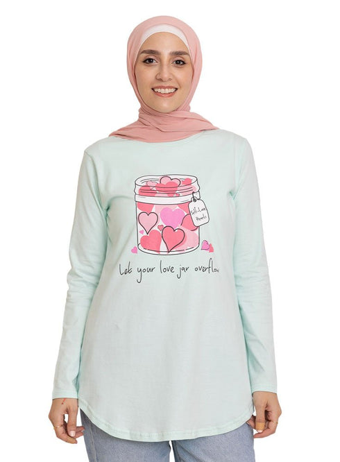 Mint - Design 41 Printed Long - Sleeve - Khotwh