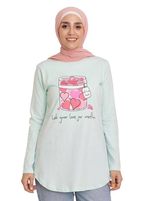 Mint - Design 41 Printed Long - Sleeve - Khotwh