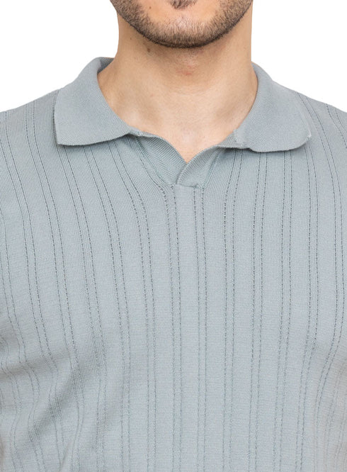 Mint F - Polo Neck Pullover - Khotwh