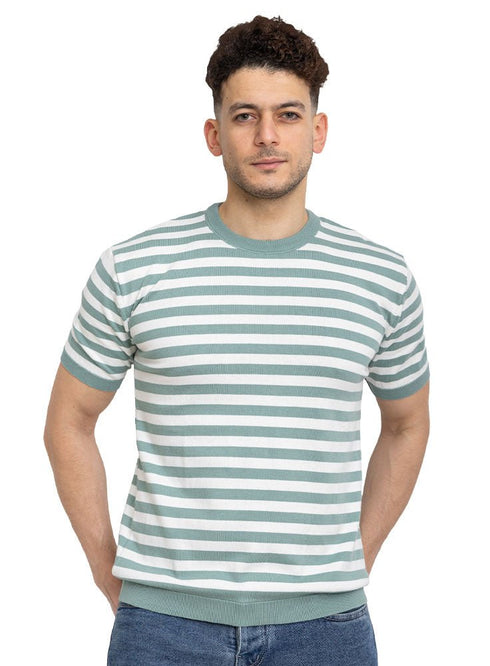 Mint F - S.Knit Round T-shirt - Khotwh