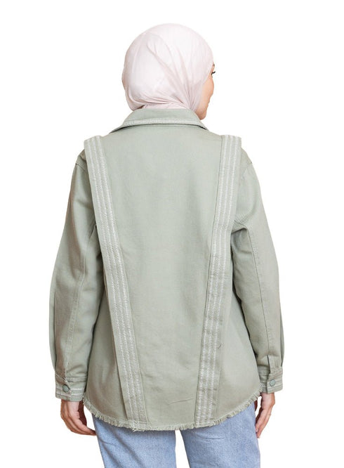 Mint Gabardine Jacket 1 - Khotwh