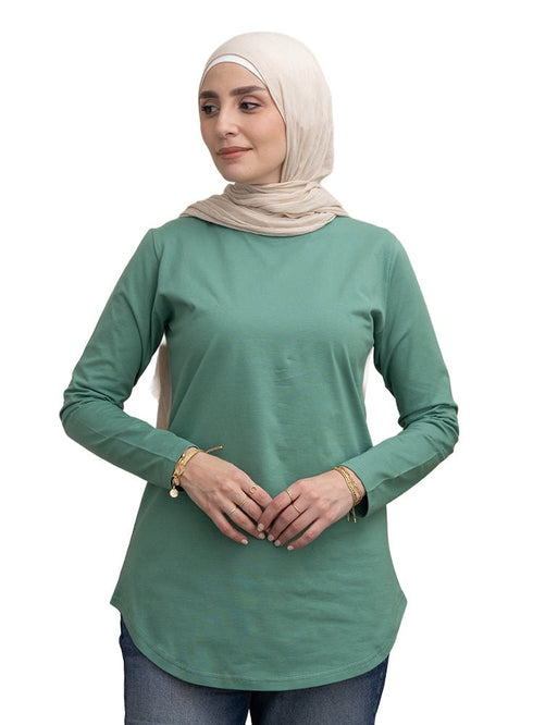 Mint Green Cur.Long - Sleeve - Khotwh