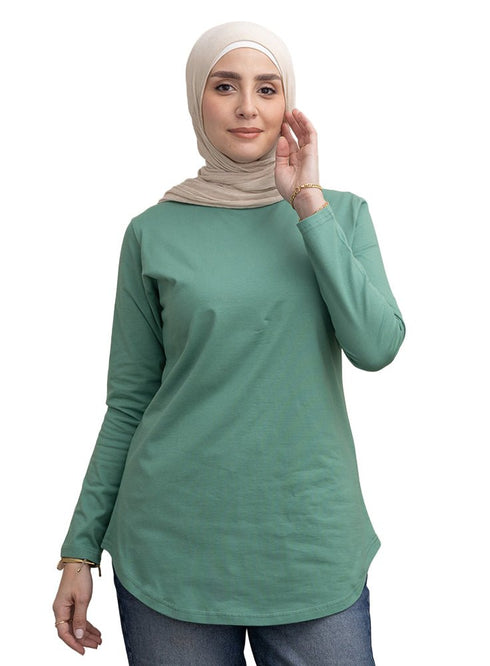 Mint Green Cur.Long - Sleeve - Khotwh