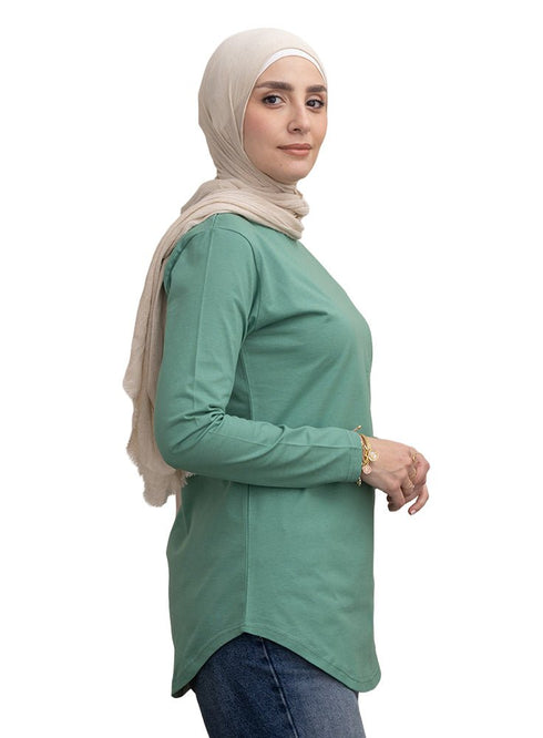 Mint Green Cur.Long - Sleeve - Khotwh