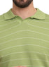 Mint Green Design 1168Knit Polo Neck S - T-Shirt - Khotwh