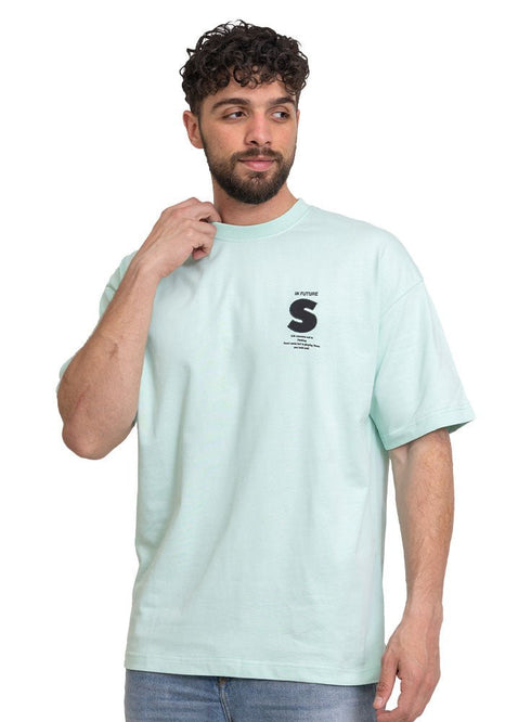 Mint Green Design 3766VIG - O - S Round T-shirt - Khotwh