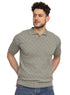 Mint Green F - Z - Polo Neck T-shirt - Khotwh