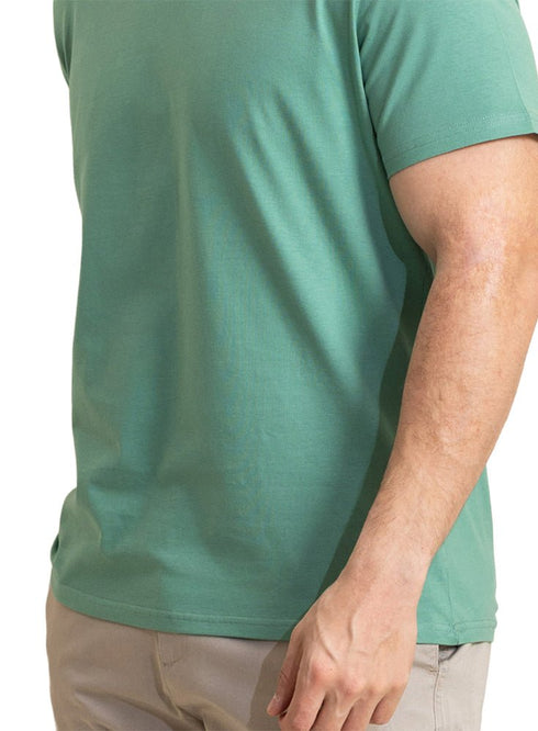 Mint Green Relaxed Round T-Shirt - Khotwh
