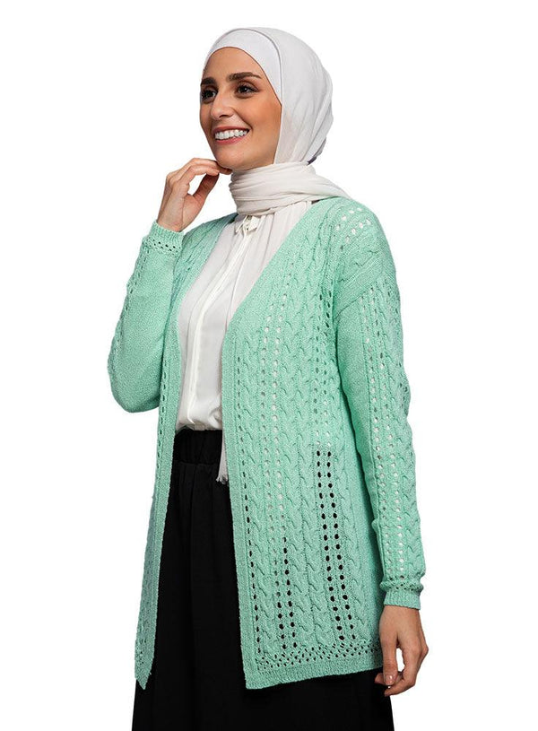 Mint green Summer Short Cardigan - Khotwh