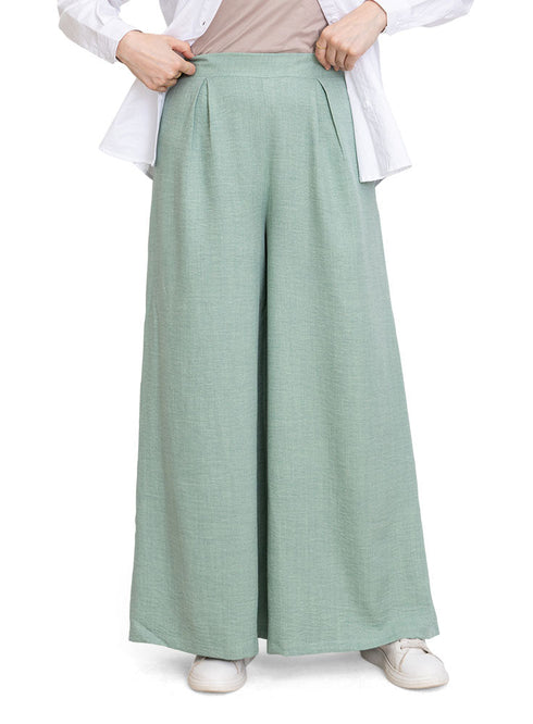 Mint linen Wide Leg - Khotwh