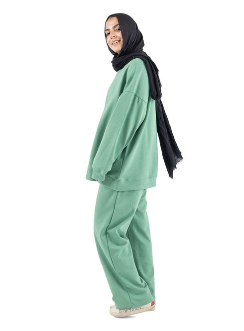 Mint Melton Suit - Khotwh
