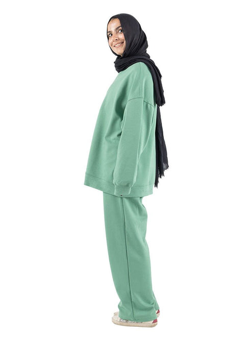 Mint Melton Suit - Khotwh